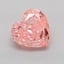 0.63 Ct. Fancy Vivid Pink Heart Lab Grown Diamond