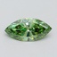 1.61 Ct. Fancy Vivid Green Marquise Lab Grown Diamond