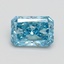 1.50 Ct. Fancy Vivid Blue Radiant Lab Grown Diamond