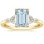 18K Yellow Gold Verbena Diamond Ring, smalltop view