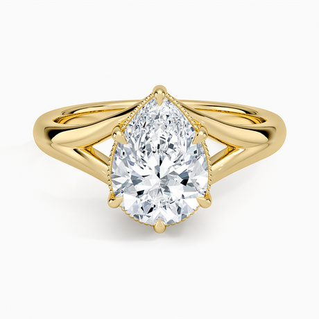 Cora Split Shank Solitaire Ring