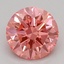 1.04 Ct. Fancy Vivid Pink Round Lab Grown Diamond
