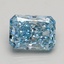 1.65 Ct. Fancy Intense Blue Radiant Lab Grown Diamond