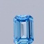 0.37 Ct. Fancy Vivid Blue Emerald Lab Grown Diamond