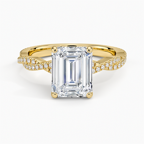 18K Yellow Gold Petite Luxe Twisted Vine Diamond Ring (1/4 ct. tw.)