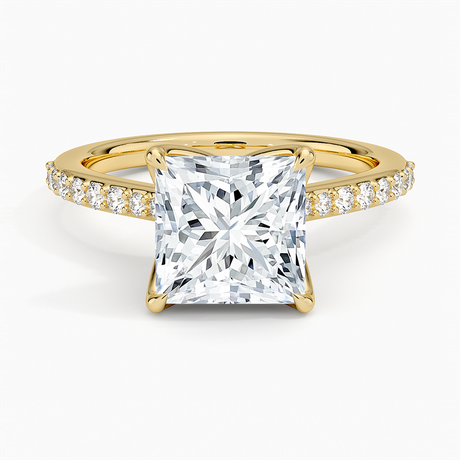 18K Yellow Gold Elodie Cathedral Diamond Ring