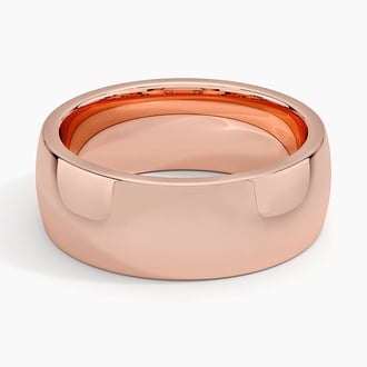Heavyweight 7mm Wedding Ring in 14K Rose Gold