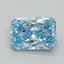 1.58 Ct. Fancy Vivid Blue Radiant Lab Grown Diamond
