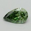 1.57 Ct. Fancy Vivid Green Pear Lab Grown Diamond