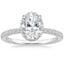 18K White Gold Gala Diamond Ring, smalltop view