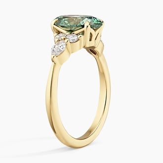Luxe Nadia Pacific Green Oval Lab Diamond Ring (2 2/5 ct. tw.)