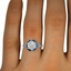 The Tuesday Ring, smallzoomed in top view on a hand