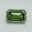5.1 Ct. Fancy Vivid Pacific Green Emerald Lab Grown Diamond