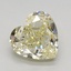 1.62 Ct. Fancy Light Yellow Heart Lab Grown Diamond