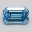 2.30 Ct. Fancy Vivid Blue Emerald Lab Grown Diamond