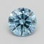 0.40 Ct. Fancy Vivid Blue Round Lab Grown Diamond
