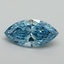 0.63 Ct. Fancy Vivid Blue Marquise Lab Grown Diamond