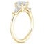 18K Yellow Gold Symphony Tapered Baguette Three Stone Diamond Ring (1/2 ct. tw.), smallside view