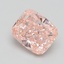 2.70 Ct. Fancy Intense Pink Cushion Lab Grown Diamond