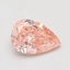 0.73 Ct. Fancy Vivid Pink Pear Lab Grown Diamond