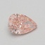 0.60 Ct. Fancy Vivid Pink Pear Lab Grown Diamond