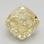 3.11 Ct. Fancy Intense Yellow Cushion Lab Grown Diamond