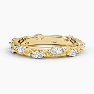 Camellia Milgrain Marquise Lab Diamond Ring (3/4 ct. tw.)