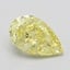 0.70 Ct. Fancy Yellow Pear Diamond
