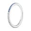 18K White Gold Ballad Eternity Sapphire and Diamond Ring, smallside view