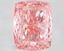 6.66 Ct. Fancy Vivid  Pink Cushion Lab Grown Diamond