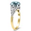 The Danika Ring, smalltop view on a hand