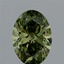 1.15 Ct. Fancy Vivid  Green Oval Lab Grown Diamond