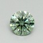 0.59 Ct. Fancy Vivid Pacific Green Round Lab Grown Diamond