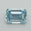 1.52 Ct. Fancy Intense Blue Emerald Lab Grown Diamond