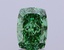 2.24 Ct. Fancy Vivid  Green Cushion Lab Grown Diamond