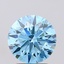 2.01 Ct. Fancy Vivid Blue Round Lab Grown Diamond