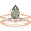 14K Rose Gold Elle Ring with Yvette Diamond Ring