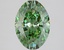 1.94 Ct. Fancy Vivid Green Oval Lab Grown Diamond