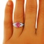 The Dolly Ring, smalltop view on a hand