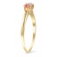 The Kesley Ring, smalltop view on a hand