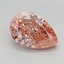 2.35 Ct. Fancy Vivid Pink Pear Lab Grown Diamond
