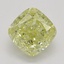 0.58 Ct. Fancy Yellow Cushion Diamond