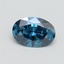 1.0 Ct. Fancy Vivid Blue Oval Lab Grown Diamond