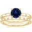 18K Yellow Gold Corinne Diamond Ring with Anais Diamond Ring