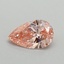 0.41 Ct. Fancy Vivid Pink Pear Lab Grown Diamond