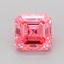 1.02 Ct. Fancy Vivid Pink Asscher Lab Grown Diamond