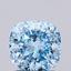 1.50 Ct. Fancy Vivid Blue Cushion Lab Grown Diamond