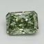 3.12 Ct. Fancy Vivid Green Radiant Lab Grown Diamond