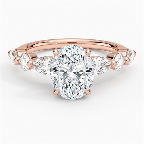 14K Rose Gold Grand Versailles Diamond Ring