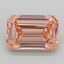 3.92 Ct. Fancy Vivid  Pink Emerald Lab Grown Diamond